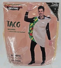 Taco Costume Adult Deluxe Set for Halloween Dress Up Party - SMALL