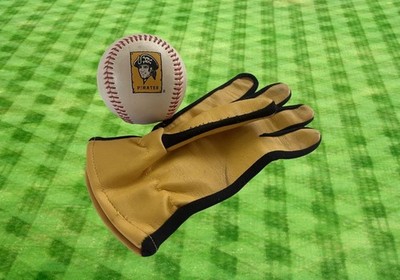 Vintage Pittsburgh Pirates Logo Baseball and Batting Glove