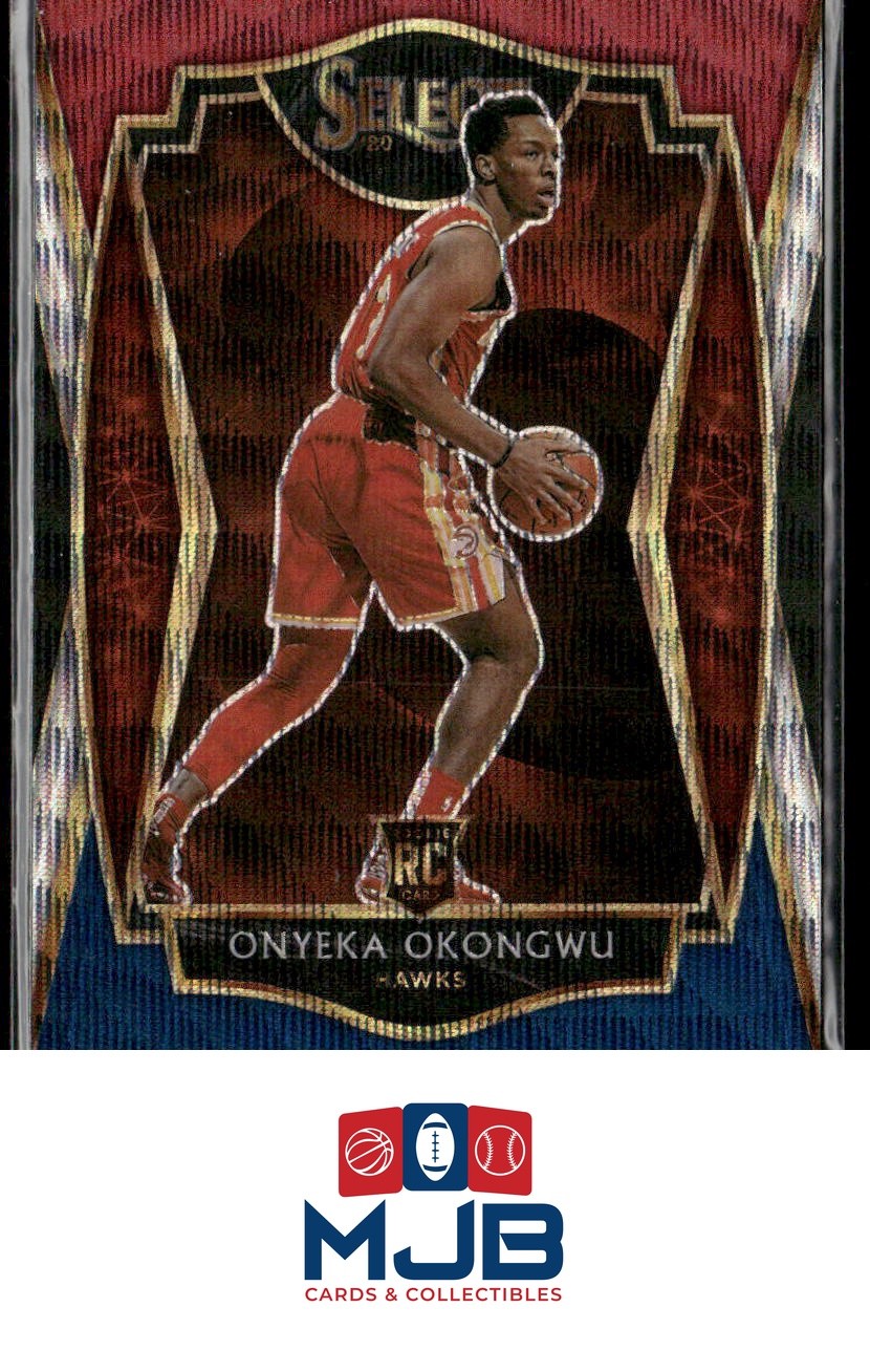 2020-21 Panini Select Onyeka Okongwu Tri-Color Prizms Rookie #186 Atlanta Hawks