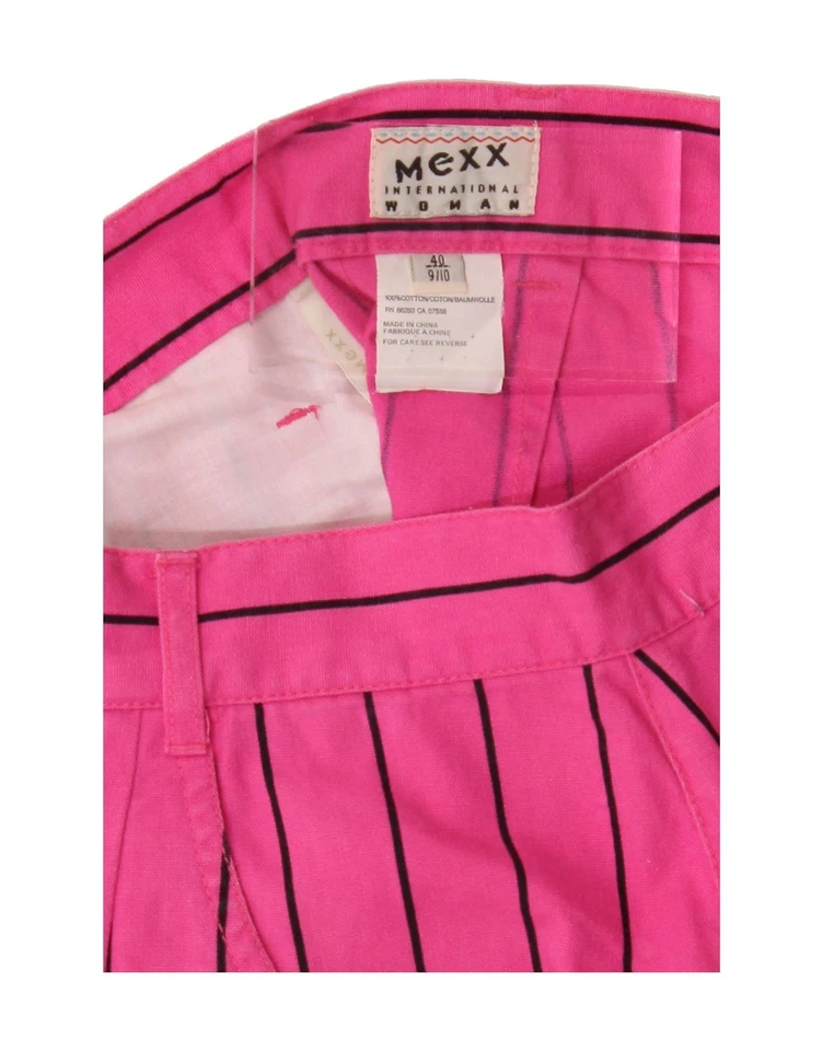 MEXX Mujer Falda Lápiz IT 40 Pequeña W27 Rosa Rayas Algodón FA10 Foto 4 de 4