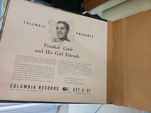 Frankie Carle 78rpm Album Set – Columbia Records #C-97 “Frankie Carle & Girls" - Imagen 2 de 9