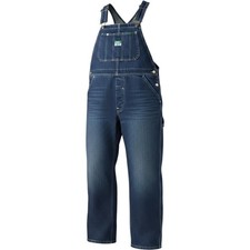 Liberty Mens Blue Denim Bib Overalls Relaxed Fit Carpenter Workwear 44x32