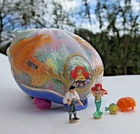 Mini Polly Pocket DISNEY ?% Complete The Little Mermaid Playcase ?Bluebird
