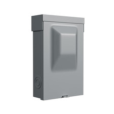 60AMP 240V Waterproof AC Disconnect Box Non-Fused, Metal Box Pull-Out Disconnect