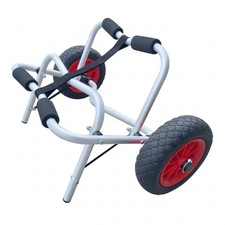 Kayak Cart with Strap Foldable Kayak Carrier Trolley Multi-Surface for Kayakers