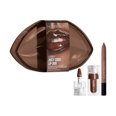 Huda Beauty Juicy Coco Lip Duo 2pc Lip Liner Pencil & Gloss Coco/Terracotta