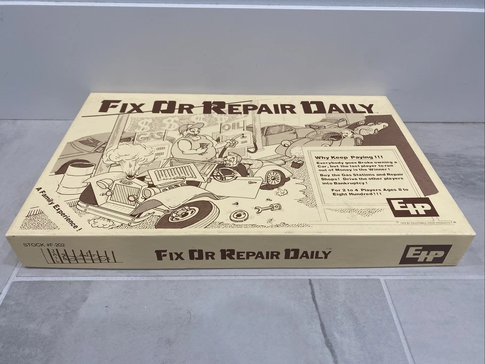 Rare EHP Fix Or Repair Daily Board Game, 1979, F-202 - Bild 3 von 4