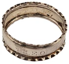 Solid Silver Napkin Ring William Davenport Birmingham 1902 Engraved J.E.O 4cm 4g
