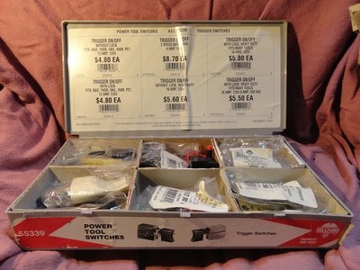 POWER TOOL SWITCHES 12 NEW DIFFERENT TRIGGER STYLES REPAIR SHOP ASSORTMENT