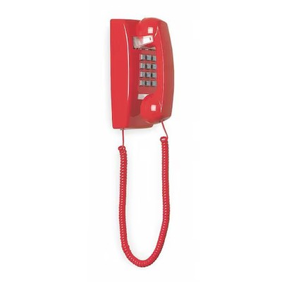 Cetis 2554E (Red) Standard Wall Phone, Red