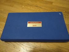 VTG 1973? MONOPOLY Game in Blue Hard Plastic Travel Case Great Shape