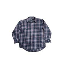 Wrangler Riggs Workwear Shirt Men's XL T Flannel Plaid L/S Red