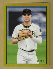 TRAVIS SWAGGERTY 2019 TOPPS GOLD ROOKIE RC CARD #'D /50 MLB PIRATES!. rookie card picture