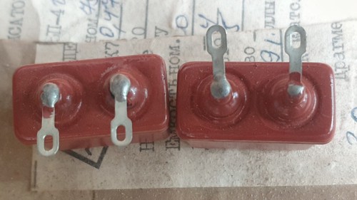 Condensatore OMBG-1 400V 0,5 uf +/- 5% URSS NOS CARTA IN OLIO PIO AUDIO lotto 2 pz+ - Foto 4 di 4