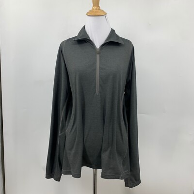 Columbia Titanium Sweatshirt Womens XL Extra Large Gray Half Zip