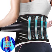 Lower Back Brace Support Belt Lightweight Lumbar Lower Waist Pain Relief Belt