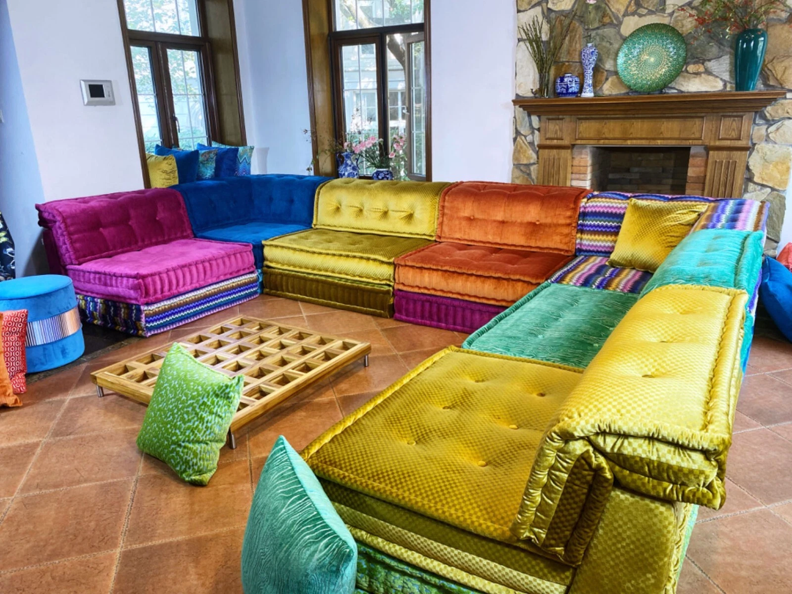 French tufted Handmade Daybed Mah Jong Sofa Modular Sofa Couch Full Set as Shown
Opens in a new wind