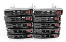 Lot of 10 Supermicro 01-SB16105-XX00C102 SATA/SAS 2.5'' HDD Caddy *NO SCREWS*