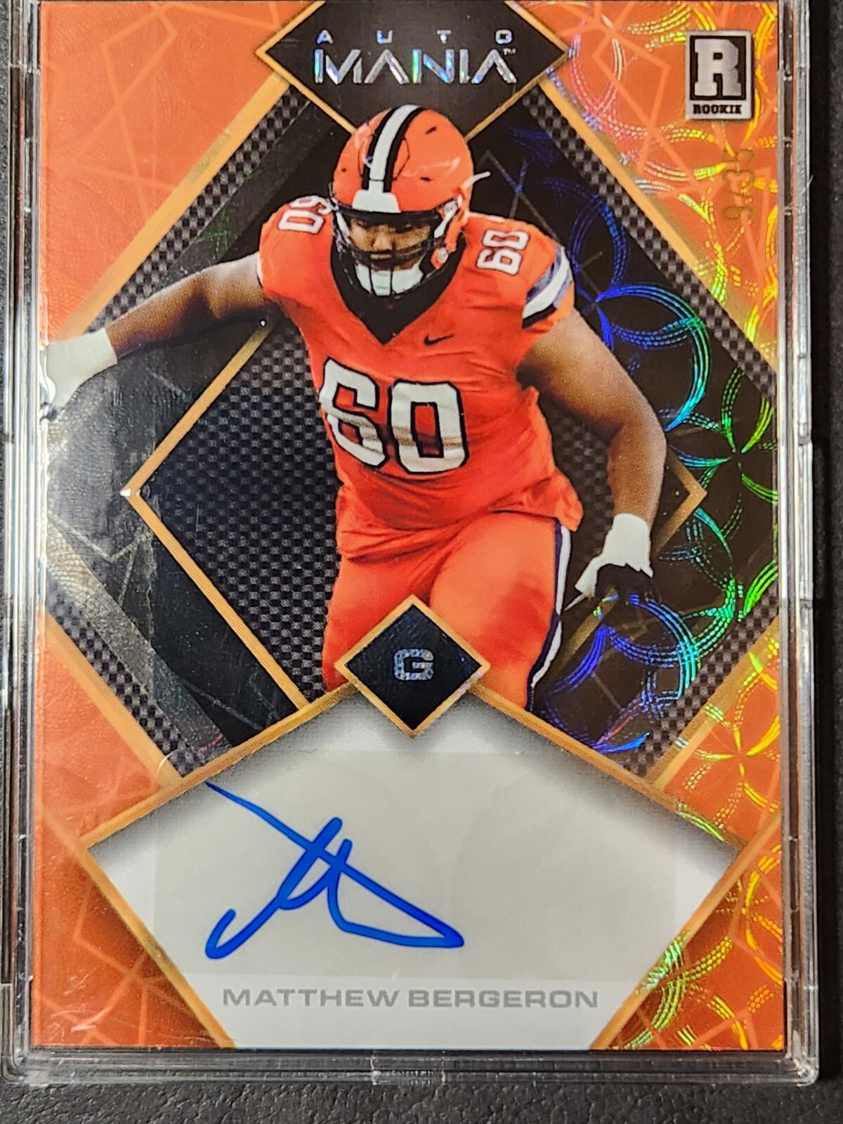 Matthew Bergeron Wild Card Auto Mania Pro Look Autographs #AMDA Base