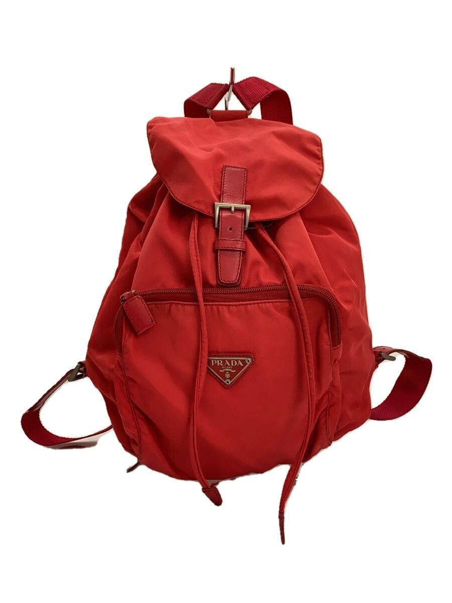 PRADA backpack dirty nylon red Used | eBay PRADA backpack dirty nylon red Used | eBay
