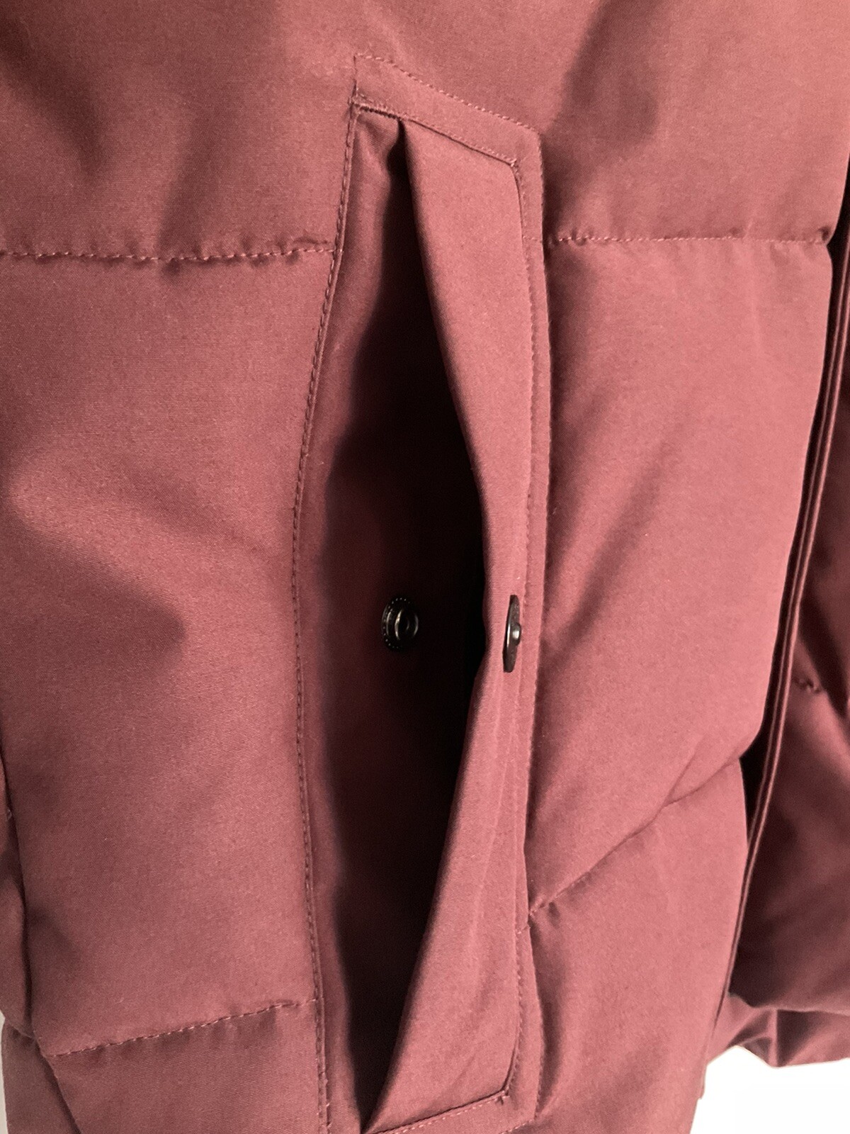 M&S Mens burgundy thick thermowarmth coat xl eBay