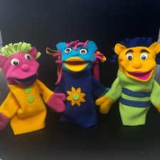 Vintage 1992 Set of 3 Al's Pals Hand Puppet Wingspan Curriculum Al Ty Keisha