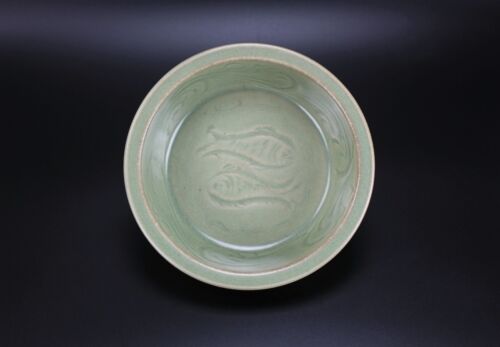 Chinese washer Longquan celadon bowl Yuan dynasty / Ming dynasty antique 14th C - Picture 1 of 17