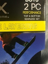 New LX Live Xtreme Boys Sz S 6/7 Performance Warm Active Layering 2 PC