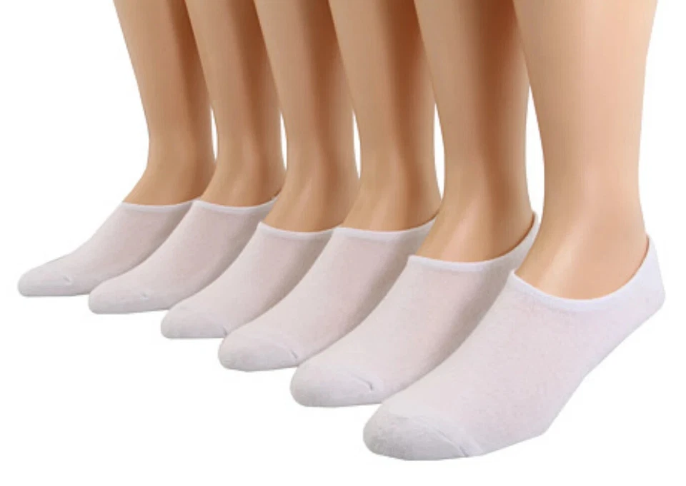 Paquete de 6 pares de calcetines Converse para hombre blancos hechos para mandriles talla 6-12 L112452 Foto 2 de 2