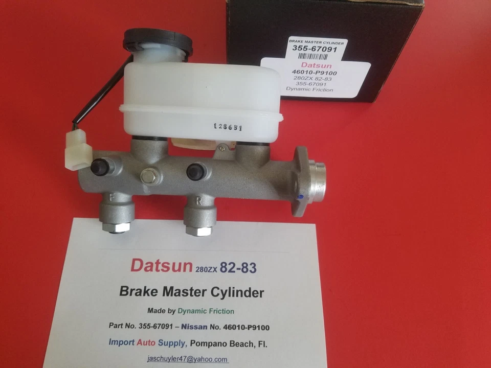 Cilindro maestro de freno con depósito para Datsun 280ZX 1982-1983 Foto 3 de 4