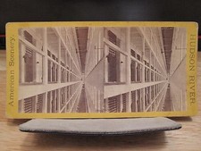 ANTIQUE SING MAX SECURITY PRISON CELL #803 HUDSON RIVER NY STEREOVIEW PHOTO