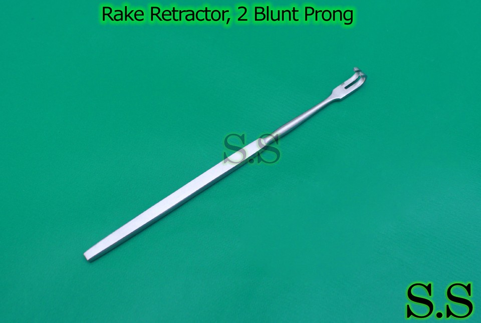 Padgett Rake Rake Retractor, 2 Blunt Prong, Surgical Instruments | eBay