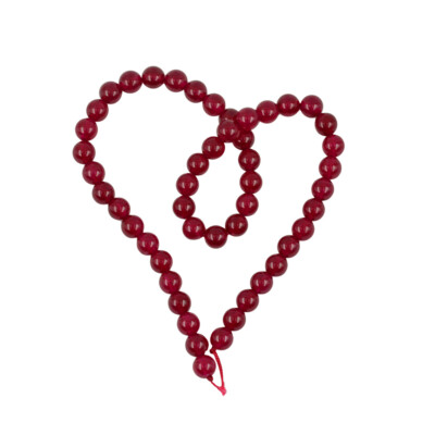 8 mm Rote Steine Perlen Rund Edelsteine Kreativ Hobbys Zum Selbermachen Schmuck Zubehör