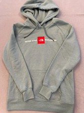 The North Face Sweatshirt Women's Small Never Stop Exploring Outdoor Hoodie Blue