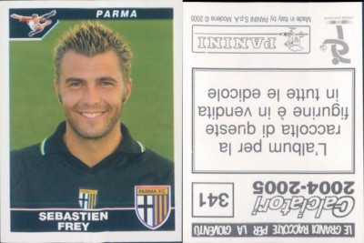 PANINI FOOTBALLERS 2004-05 - Figure-sticker N.341* PARMA-FREY*NEW