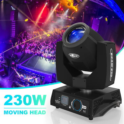 7R Sharpy 230W Zoom Moving Head Beam Light 8 Prism DJ Disco Club Stage Lighting