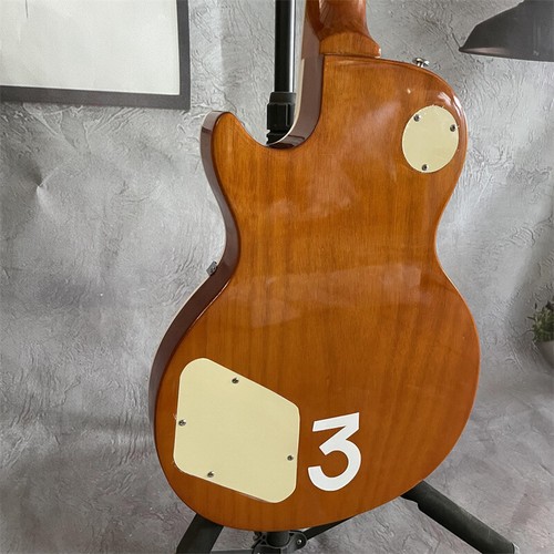 Gold #3 Deluxe 6 Corde Chitarra Elettrica Corpo Solido H-H-H Pickup Parti Cromate - Foto 6 di 6