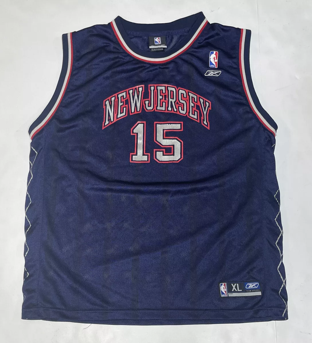 New Jersey Nets Vince Carter #15 Reebok Authentic Basketball Pro Cut Jersey 56