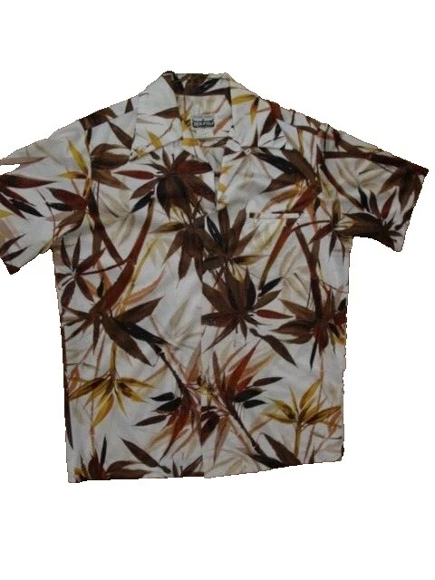 Camisas Hawaianas Marrón Casual Vintage Casual para Hombres