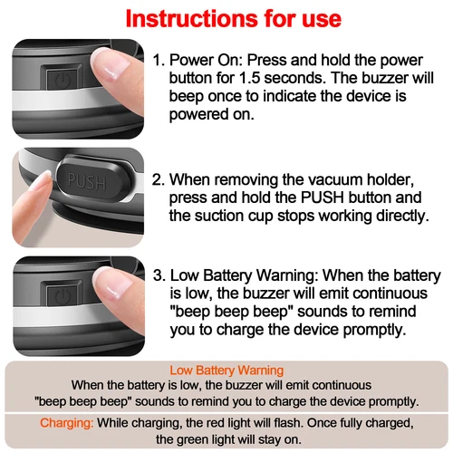 Vacuum Magnetic Suction Cup Car Phone Holder Stand Foldable 360° Rotating Mount - Picture 14 of 18