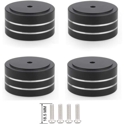 Hi-End Black Carbon Fiber Speaker Isolation 40x15mm 25x5mm 30X10mm 50X20mm Base Pad Shoe Feet Hifi Audio Amp Cone Speaker Pad - 44 - View #4