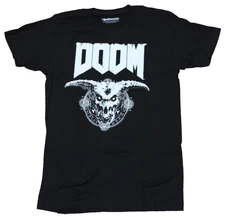 Doom Mens T-Shirt - Classic Doom Logo Metal Style Demon Image