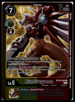 RizeGreymon (Tamer Party -Special-) Digimon TCG