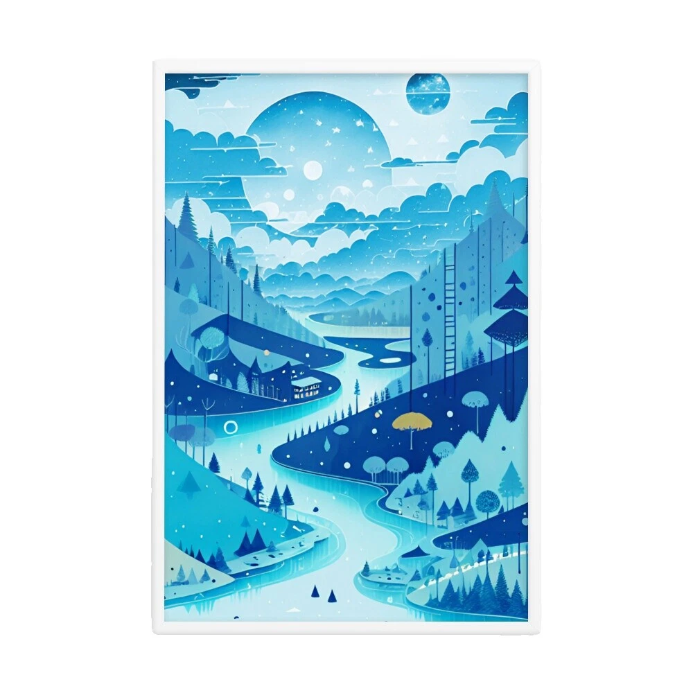 Декоративные постеры и печатная продукция художественный декор природа в рамке для дома