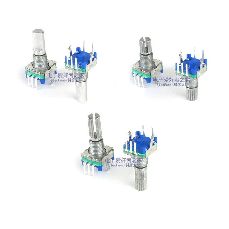 Rotary Shaft Encoder EC11 5Pin With Push Switch Digital Potentiometer 10/15/20mm - Image 4 of 4