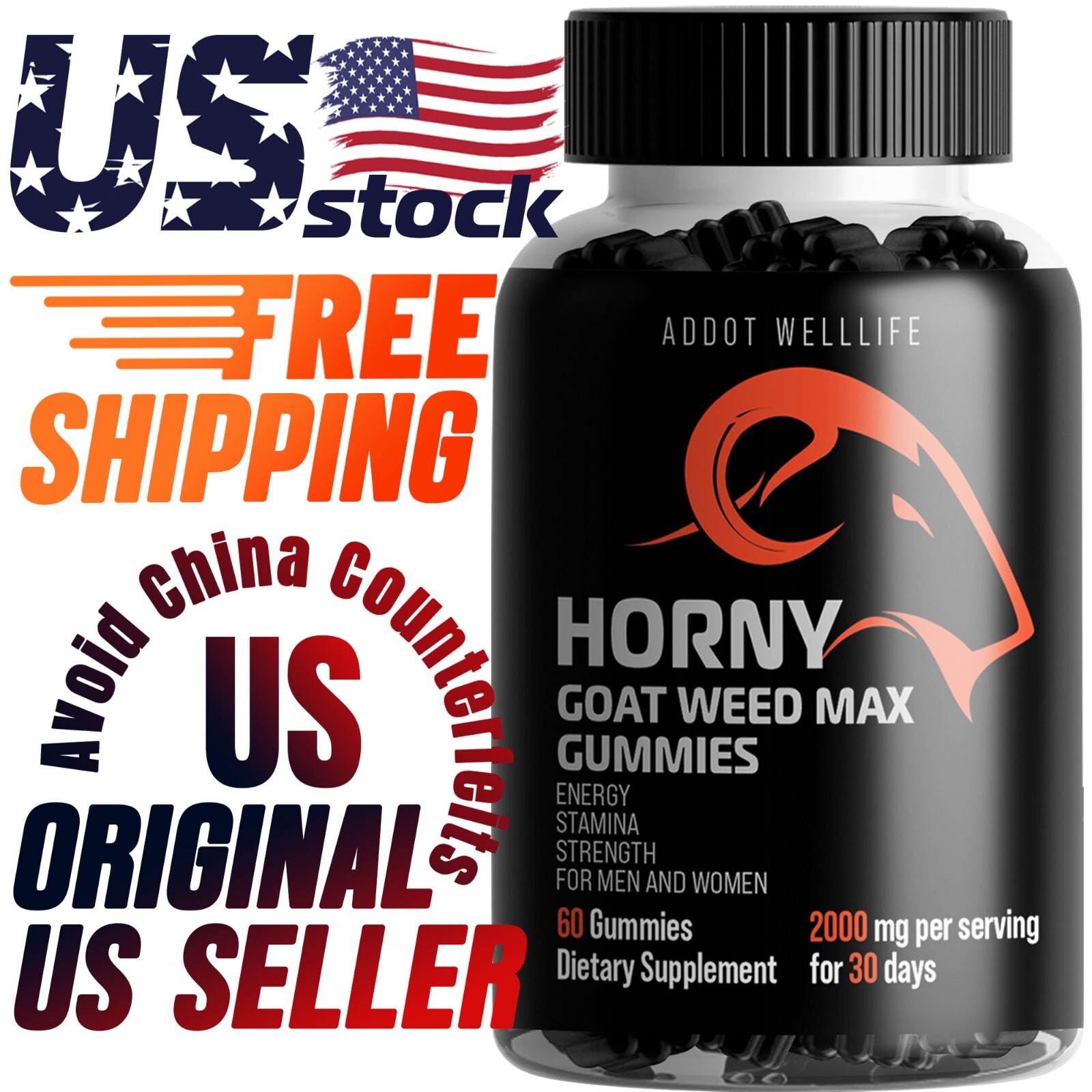 Natural Horny Goat Weed & Maca Gummies – Stamina, Performance, and Energy Boost