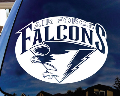 U.S. Air Force FALCONS Nice Decal Sticker for car truck SUV Laptop 8'' White