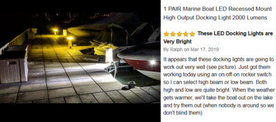 Lumitec 101246, SeaBlaze Mini Underwater LED Boat Lights - 700 Lumens, Marine Grade, Fishing, Dinghy, Skiff - Sold As A Pair - Made In The USA, Blue - Foto 8