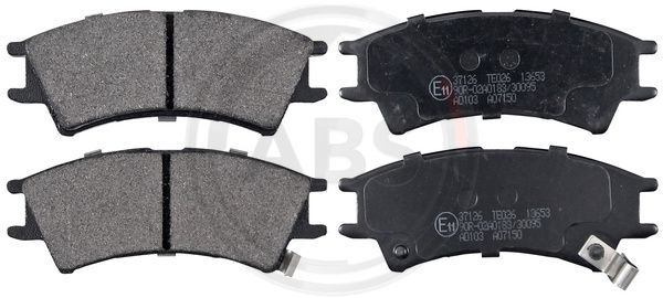 A.B.S. 37126 Bremsbelagsatz, Scheibenbremse Vorne FüR Hyundai-image