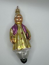 Vtg '96 Christopher Radko Russian Rhapsody Alyosha Girl Glass Christmas Ornament